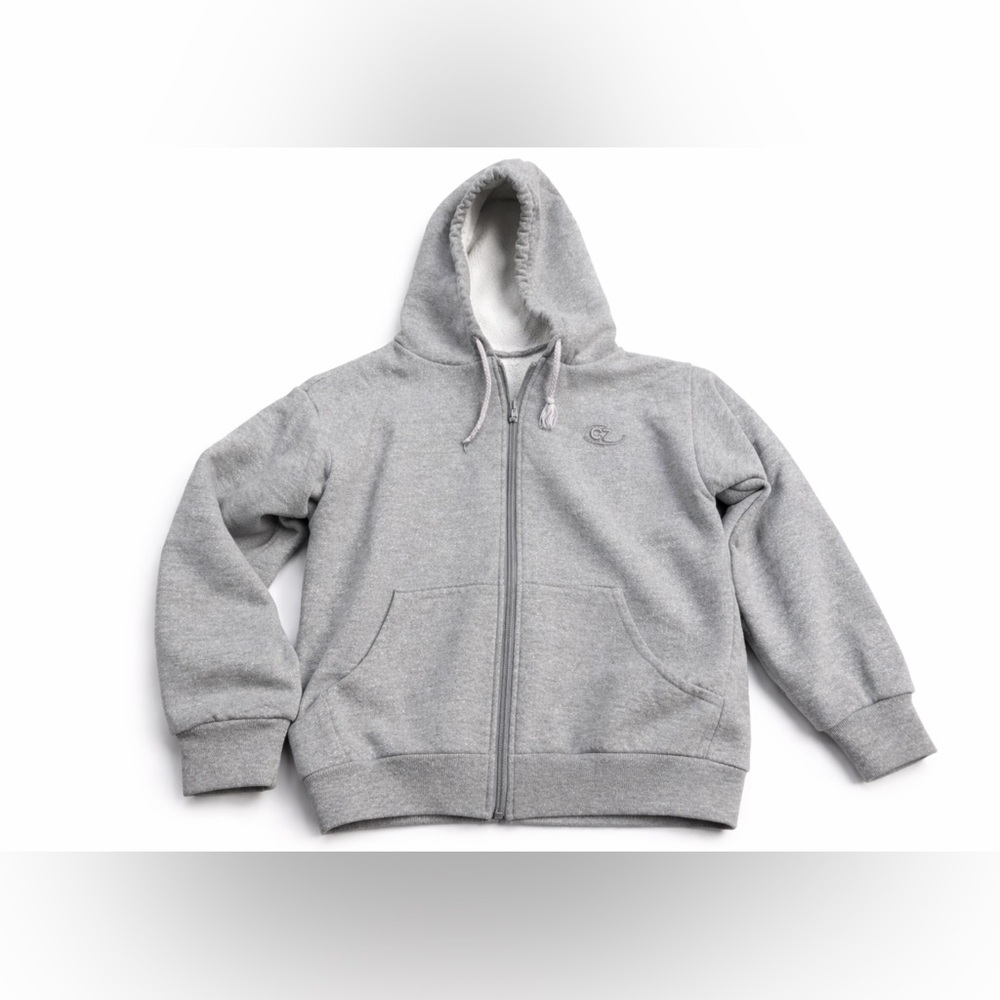Gray Zip-Up Hoodie